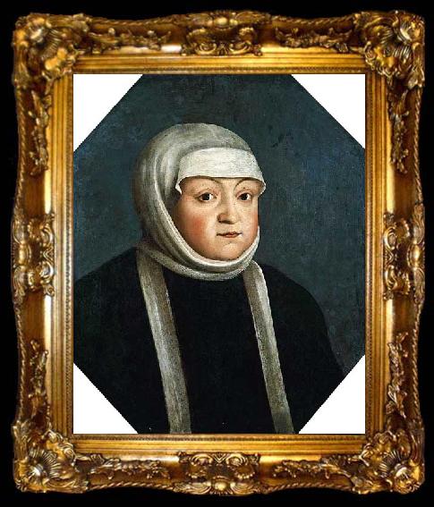 framed  Peeter Danckers de Rij Portrait of Bona Sforza, ta009-2